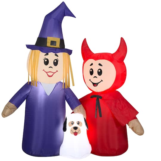 5ft. Airblown® Inflatable Halloween Treater Trio Scene